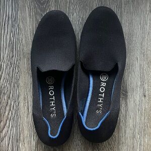 Rothy's Black and Blue Loafers